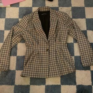 Who What Where Houndstooth Blazer